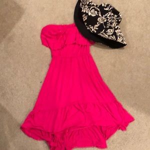 Pink Strapless Dress